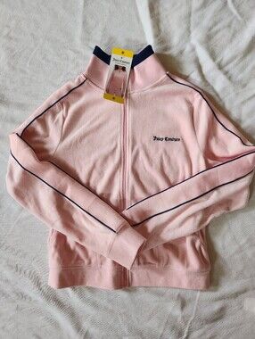 Juicy Couture Pink Velour Jacket Y2K Size M